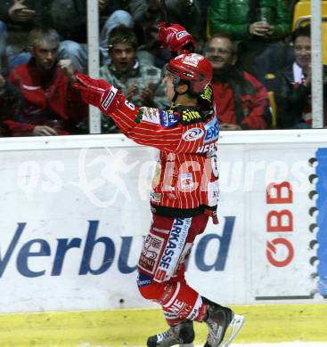 EBEL. Eishockey Bundesliga. KAC gegen HDD TILIA Olimpija Ljubljana.  Torjubel Raphael Herburger (KAC). Klagenfurt, am 27.10.2009.
Foto: Kuess 

---
pressefotos, pressefotografie, kuess, qs, qspictures, sport, bild, bilder, bilddatenbank