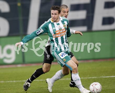 Fussball. Tipp3-Bundesliga. SK Austria Kelag Kaernten gegen Rapid Wien.  Marco Salvatore, (Austria Kaernten), Rene Gartler (Rapid). Klagenfurt, 28.10.2009.
Foto: Kuess  

---
pressefotos, pressefotografie, kuess, qs, qspictures, sport, bild, bilder, bilddatenbank