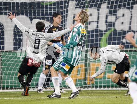 Fussball. Tipp3-Bundesliga. SK Austria Kelag Kaernten gegen Rapid Wien.  Torjubel Kaernten. Klagenfurt, 28.10.2009.
Foto: Kuess  

---
pressefotos, pressefotografie, kuess, qs, qspictures, sport, bild, bilder, bilddatenbank