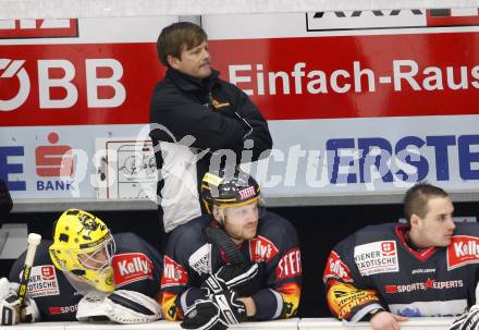 EBEL. Eishockey Bundesliga. EC Pasut VSV gegen Vienna Capitals.  Trainer Kevin Gaudet (Caps). Villach, am 30.10.2009.
Foto: Kuess 


---
pressefotos, pressefotografie, kuess, qs, qspictures, sport, bild, bilder, bilddatenbank