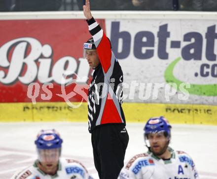 EBEL. Eishockey Bundesliga. EC Pasut VSV gegen Vienna Capitals.  Schiedsrichter Borut Lesniak. Villach, am 30.10.2009.
Foto: Kuess 


---
pressefotos, pressefotografie, kuess, qs, qspictures, sport, bild, bilder, bilddatenbank