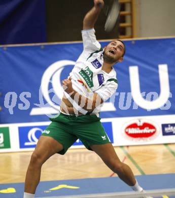 Badminton Bundesliga. ASKOE Kelag Kaernten gegen BSC70 Linz. Julian Hristov (Kaernten). Klagenfurt, am 25.10.2009.
Foto: Kuess
---
pressefotos, pressefotografie, kuess, qs, qspictures, sport, bild, bilder, bilddatenbank