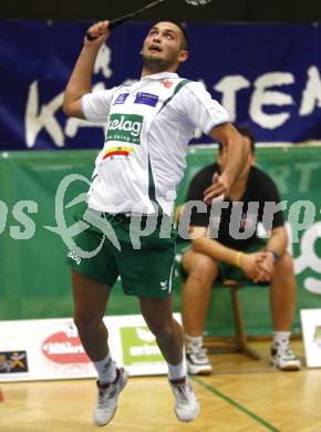 Badminton Bundesliga. ASKOE Kelag Kaernten gegen BSC70 Linz. Julian Hristov (Kaernten). Klagenfurt, am 25.10.2009.
Foto: Kuess
---
pressefotos, pressefotografie, kuess, qs, qspictures, sport, bild, bilder, bilddatenbank