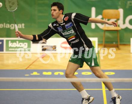 Badminton Bundesliga. ASKOE Kelag Kaernten gegen BSC70 Linz. Stiliyan Makarski (Kaernten). Klagenfurt, am 25.10.2009.
Foto: Kuess
---
pressefotos, pressefotografie, kuess, qs, qspictures, sport, bild, bilder, bilddatenbank