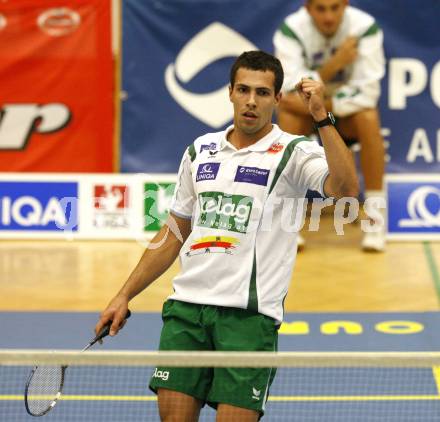 Badminton Bundesliga. ASKOE Kelag Kaernten gegen BSC70 Linz. Krassimir Jankov (Kaernten). Klagenfurt, am 25.10.2009.
Foto: Kuess
---
pressefotos, pressefotografie, kuess, qs, qspictures, sport, bild, bilder, bilddatenbank