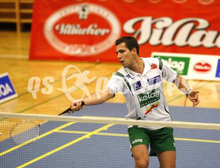 Badminton Bundesliga. ASKOE Kelag Kaernten gegen BSC70 Linz. Krassimir Jankov (Kaernten). Klagenfurt, am 25.10.2009.
Foto: Kuess
---
pressefotos, pressefotografie, kuess, qs, qspictures, sport, bild, bilder, bilddatenbank