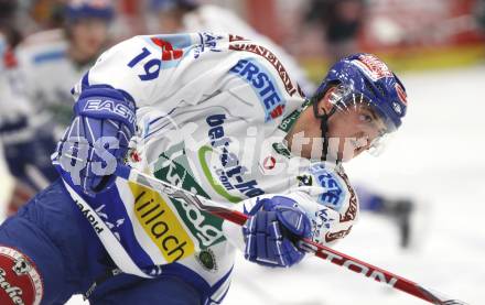 EBEL. Eishockey Bundesliga. EC Pasut VSV gegen Vienna Capitals.  Stefan Bacher (VSV). Villach, am 30.10.2009.
Foto: Kuess 


---
pressefotos, pressefotografie, kuess, qs, qspictures, sport, bild, bilder, bilddatenbank