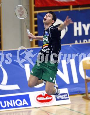 Badminton Bundesliga. ASKOE Kelag Kaernten gegen BSC70 Linz. Stiliyan Makarski (Kaernten). Klagenfurt, am 25.10.2009.
Foto: Kuess
---
pressefotos, pressefotografie, kuess, qs, qspictures, sport, bild, bilder, bilddatenbank