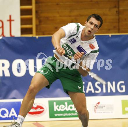 Badminton Bundesliga. ASKOE Kelag Kaernten gegen BSC70 Linz. Krassimir Jankov (Kaernten). Klagenfurt, am 25.10.2009.
Foto: Kuess
---
pressefotos, pressefotografie, kuess, qs, qspictures, sport, bild, bilder, bilddatenbank