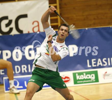 Badminton Bundesliga. ASKOE Kelag Kaernten gegen BSC70 Linz. Krassimir Jankov (Kaernten). Klagenfurt, am 25.10.2009.
Foto: Kuess
---
pressefotos, pressefotografie, kuess, qs, qspictures, sport, bild, bilder, bilddatenbank