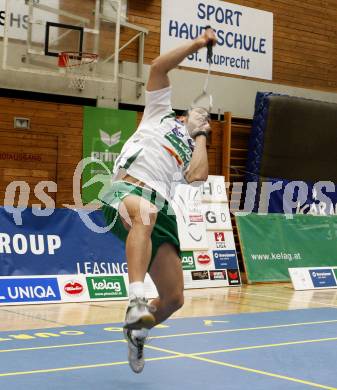 Badminton Bundesliga. ASKOE Kelag Kaernten gegen WBH Wien. Krassimir Jankov (Kaernten). Klagenfurt, am 26.10.2009.
Foto: Kuess
---
pressefotos, pressefotografie, kuess, qs, qspictures, sport, bild, bilder, bilddatenbank