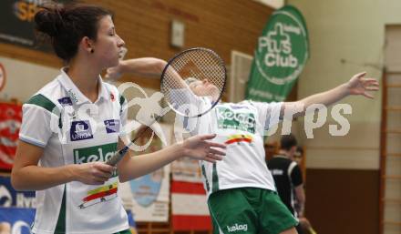 Badminton Bundesliga. ASKOE Kelag Kaernten gegen WBH Wien. Ana Kovac, Maja Kersnik (Kaernten). Klagenfurt, am 26.10.2009.
Foto: Kuess
---
pressefotos, pressefotografie, kuess, qs, qspictures, sport, bild, bilder, bilddatenbank