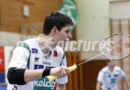 Badminton Bundesliga. ASKOE Kelag Kaernten gegen WBH Wien. Stiliyan Makarski (Kaernten). Klagenfurt, am 26.10.2009.
Foto: Kuess
---
pressefotos, pressefotografie, kuess, qs, qspictures, sport, bild, bilder, bilddatenbank