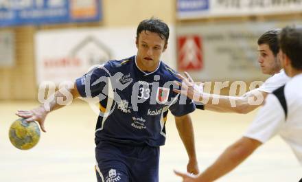 Handball Bundesliga. SC Ferlach gegen HSG Baernbach/Koeflach. Poje Dino (Ferlach). Ferlach, 7.11.2009.
Foto: Kuess

---
pressefotos, pressefotografie, kuess, qs, qspictures, sport, bild, bilder, bilddatenbank