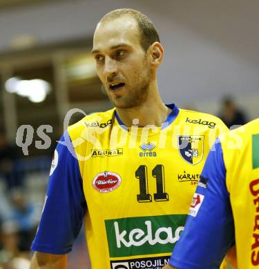 Volleyball. MEVZA. SK Aich/Dob gegen Hotvolleys Wien. Martin Bencic (Aich). Prevalje, 7.11.2009.
Foto:Kuess

---
pressefotos, pressefotografie, kuess, qs, qspictures, sport, bild, bilder, bilddatenbank