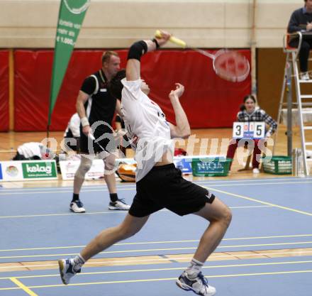 Badminton Bundesliga. ASKOE Kelag Kaernten gegen WBH Wien. Stiliyan Makarski (Kaernten). Klagenfurt, am 26.10.2009.
Foto: Kuess
---
pressefotos, pressefotografie, kuess, qs, qspictures, sport, bild, bilder, bilddatenbank