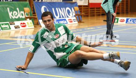 Badminton Bundesliga. ASKOE Kelag Kaernten gegen WBH Wien. Krassimir Jankov (Kaernten). Klagenfurt, am 26.10.2009.
Foto: Kuess
---
pressefotos, pressefotografie, kuess, qs, qspictures, sport, bild, bilder, bilddatenbank