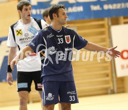 Handball Bundesliga. SC Ferlach gegen HSG Baernbach/Koeflach. Dino Poje (Ferlach). Ferlach, 7.11.2009.
Foto: Kuess
---
pressefotos, pressefotografie, kuess, qs, qspictures, sport, bild, bilder, bilddatenbank