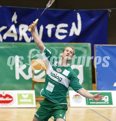 Badminton Bundesliga. ASKOE Kelag Kaernten gegen WBH Wien. Michael Trojan (Kaernten). Klagenfurt, am 26.10.2009.
Foto: Kuess
---
pressefotos, pressefotografie, kuess, qs, qspictures, sport, bild, bilder, bilddatenbank