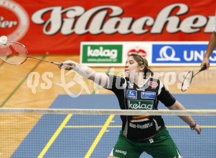 Badminton Bundesliga. ASKOE Kelag Kaernten gegen WBH Wien. Belinda Heber (Kaernten). Klagenfurt, am 26.10.2009.
Foto: Kuess
---
pressefotos, pressefotografie, kuess, qs, qspictures, sport, bild, bilder, bilddatenbank