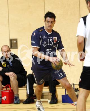 Handball Bundesliga. SC Ferlach gegen HSG Baernbach/Koeflach. Bostjan Stusaj (Ferlach). Ferlach, 7.11.2009.
Foto: Kuess
---
pressefotos, pressefotografie, kuess, qs, qspictures, sport, bild, bilder, bilddatenbank