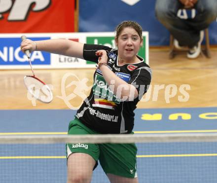 Badminton Bundesliga. ASKOE Kelag Kaernten gegen WBH Wien. Belinda Heber (Kaernten). Klagenfurt, am 26.10.2009.
Foto: Kuess
---
pressefotos, pressefotografie, kuess, qs, qspictures, sport, bild, bilder, bilddatenbank