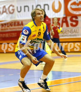 Volleyball. MEVZA. SK Aich/Dob gegen Hotvolleys Wien. Michael Leeb (Aich). Prevalje, 7.11.2009.
Foto:Kuess

---
pressefotos, pressefotografie, kuess, qs, qspictures, sport, bild, bilder, bilddatenbank