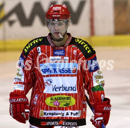 EBEL. Eishockey Bundesliga. KAC gegen EV Vienna Capitals. Shawn Bates (KAC). Klagenfurt, am 13.11.2009.
Foto: Kuess 

---
pressefotos, pressefotografie, kuess, qs, qspictures, sport, bild, bilder, bilddatenbank