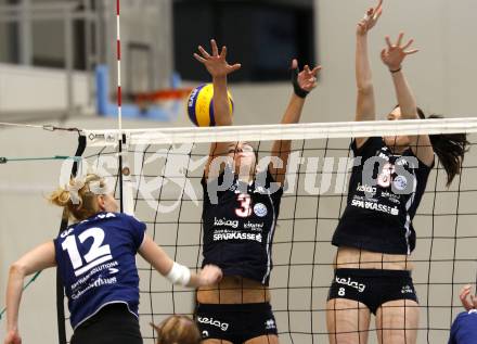 Volleyball MEVZA.  ATSC Wildcats gegen SVS Post . GORBACH Lina, WUESTENHAGEN Birgit (Wildcats). Klagenfurt, 14.11.2009.
Foto: Kuess

---
pressefotos, pressefotografie, kuess, qs, qspictures, sport, bild, bilder, bilddatenbank