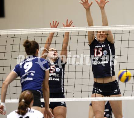 Volleyball MEVZA.  ATSC Wildcats gegen SVS Post . PRAEPROST Maja, CMAYLO Anna (Wildcats). Klagenfurt, 14.11.2009.
Foto: Kuess

---
pressefotos, pressefotografie, kuess, qs, qspictures, sport, bild, bilder, bilddatenbank