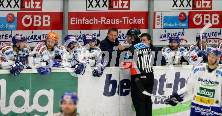 EBEL. Eishockey Bundesliga. EC Pasut VSV gegen EHC LIWEST Linz.  Trainer Trainer Johan Stroemwall (VSV). Villach, am 15.11.2009.
Foto: Kuess 


---
pressefotos, pressefotografie, kuess, qs, qspictures, sport, bild, bilder, bilddatenbank