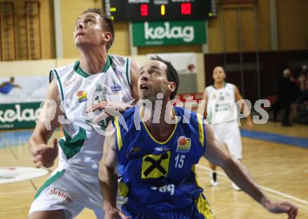 Basketball Bundesliga. Woerthersee Piraten gegen UBSC Graz.
Rasid Mahalbasic (Piraten), Jason Forrestal (Graz). Klagenfurt, 15.11.2009
Foto: Kuess

---
pressefotos, pressefotografie, kuess, qs, qspictures, sport, bild, bilder, bilddatenbank