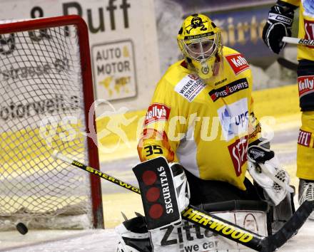 EBEL. Eishockey Bundesliga. KAC gegen EV Vienna Capitals. Frederic Cassivi (Vienna). Klagenfurt, am 13.11.2009.
Foto: Nadja Kuess 

---
pressefotos, pressefotografie, kuess, qs, qspictures, sport, bild, bilder, bilddatenbank