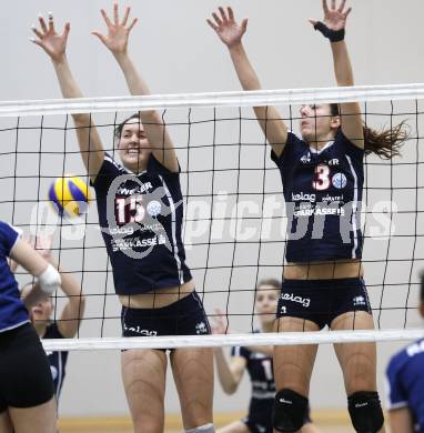 Volleyball MEVZA.  ATSC Wildcats gegen SVS Post . Anna Cmaylo, Lina Sabine GORBACH (Wildcats). Klagenfurt, 14.11.2009.
Foto: Kuess

---
pressefotos, pressefotografie, kuess, qs, qspictures, sport, bild, bilder, bilddatenbank