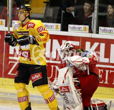 EBEL. Eishockey Bundesliga. KAC gegen EV Vienna Capitals. Rene Swette (KAC), David Rodman (Vienna). Klagenfurt, am 13.11.2009.
Foto: Nadja Kuess 

---
pressefotos, pressefotografie, kuess, qs, qspictures, sport, bild, bilder, bilddatenbank