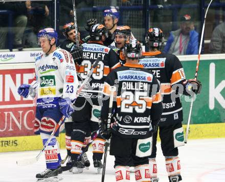 EBEL. Eishockey Bundesliga. EC Pasut VSV gegen Graz 99ers. Torjubel (Graz). Villach, am 17.11.2009.
Foto: Kuess 


---
pressefotos, pressefotografie, kuess, qs, qspictures, sport, bild, bilder, bilddatenbank