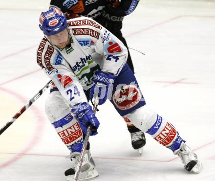 EBEL. Eishockey Bundesliga. EC Pasut VSV gegen Graz 99ers. Guenther Lanzinger (VSV). Villach, am 17.11.2009.
Foto: Kuess 


---
pressefotos, pressefotografie, kuess, qs, qspictures, sport, bild, bilder, bilddatenbank