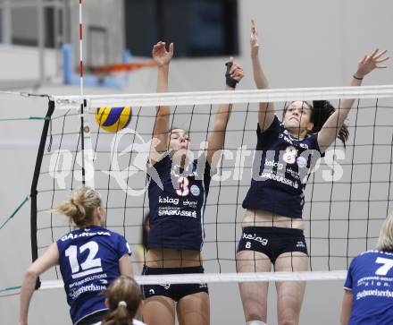 Volleyball MEVZA.  ATSC Wildcats gegen SVS Post . Lina Sabine GORBACH, Birgit WUESTENHAGEN (Wildcats). Klagenfurt, 14.11.2009.
Foto: Kuess

---
pressefotos, pressefotografie, kuess, qs, qspictures, sport, bild, bilder, bilddatenbank