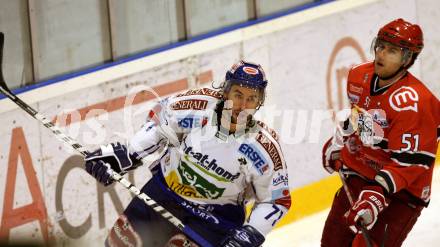 EBEL. Eishockey Bundesliga. HK Acroni Jesenice gegen EC Pasut VSV. MCLEOD Kiel (VSV), ROBAR Mitja (Jesenice). Jesenice, am 19.11.2009.
Foto: Kuess 


---
pressefotos, pressefotografie, kuess, qs, qspictures, sport, bild, bilder, bilddatenbank