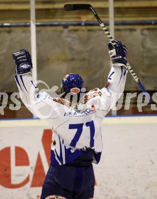 EBEL. Eishockey Bundesliga. HK Acroni Jesenice gegen EC Pasut VSV. Torjubel  MCLEOD Kiel, (VSV). Jesenice, am 19.11.2009.
Foto: Kuess 


---
pressefotos, pressefotografie, kuess, qs, qspictures, sport, bild, bilder, bilddatenbank