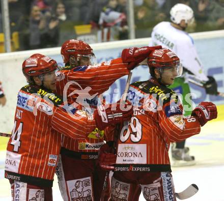 EBEL. Eishockey Bundesliga. KAC gegen HDD TILIA Olimpija Ljubljana.  Torjubel  (KAC),. Klagenfurt, am 20.11.2009.
Foto: Kuess 

---
pressefotos, pressefotografie, kuess, qs, qspictures, sport, bild, bilder, bilddatenbank