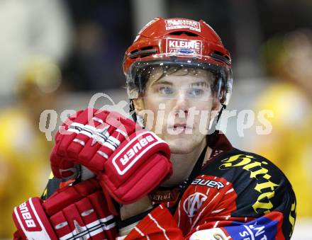 EBEL. Eishockey Bundesliga. KAC gegen EV Vienna Capitals. Markus Pirmann (KAC). Klagenfurt, am 13.11.2009.
Foto: Kuess 

---
pressefotos, pressefotografie, kuess, qs, qspictures, sport, bild, bilder, bilddatenbank