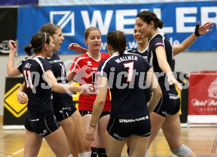 Volleyball MEVZA. ATSC Wildcats gegen SVS Post. Jubel (Wildcats). Klagenfurt, 14.11.2009.
Foto: Nadja Kuess
---
pressefotos, pressefotografie, kuess, qs, qspictures, sport, bild, bilder, bilddatenbank