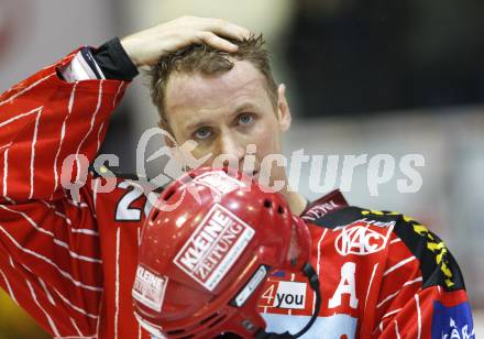EBEL. Eishockey Bundesliga. KAC gegen EV Vienna Capitals. Mike Craig (KAC). Klagenfurt, am 13.11.2009.
Foto: Kuess 

---
pressefotos, pressefotografie, kuess, qs, qspictures, sport, bild, bilder, bilddatenbank