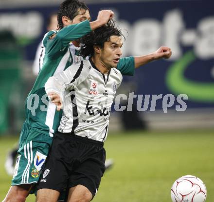 Fussball. Tipp3-Bundesliga. SK Austria Kelag Kaernten gegen Rapid Wien.  Jocelyn Blanchard (Austria Kaernten). Klagenfurt, 28.10.2009.
Foto: Kuess  

---
pressefotos, pressefotografie, kuess, qs, qspictures, sport, bild, bilder, bilddatenbank