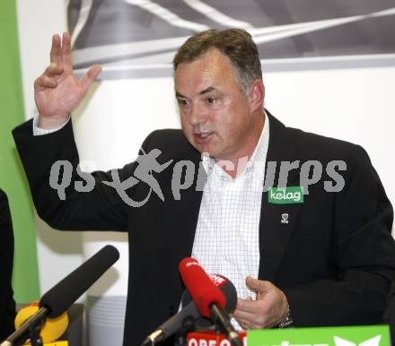 Fussball Bundesliga. SK Austria Kaernten. Pressekonferenz, Praesentation des neuen Trainers Joze Prelogar. Klagenfurt, 26.11.2009.
Foto: Kuess
---
pressefotos, pressefotografie, kuess, qs, qspictures, sport, bild, bilder, bilddatenbank