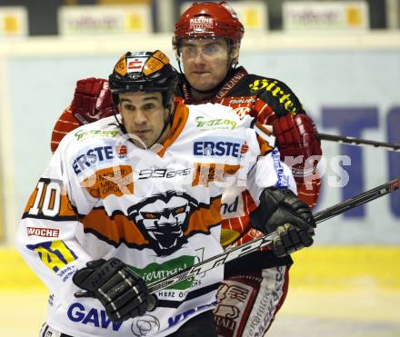 EBEL. Eishockey Bundesliga. KAC Graz 99ers.  David Schuller, (KAC),  Warren Norris (Graz). . Klagenfurt, am 26.11.2009.
Foto: Kuess 

---
pressefotos, pressefotografie, kuess, qs, qspictures, sport, bild, bilder, bilddatenbank