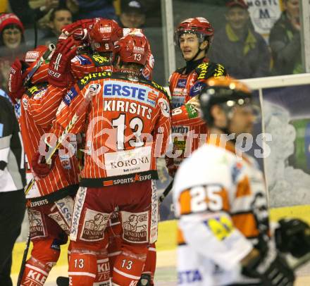 EBEL. Eishockey Bundesliga. KAC Graz 99ers.  Torjubel KAC. Klagenfurt, am 26.11.2009.
Foto: Kuess 

---
pressefotos, pressefotografie, kuess, qs, qspictures, sport, bild, bilder, bilddatenbank