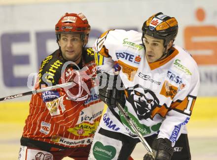 EBEL. Eishockey Bundesliga. KAC Graz 99ers. Jeffrey Tory,  (KAC),  Warren Norris (Graz). Klagenfurt, am 26.11.2009.
Foto: Kuess 

---
pressefotos, pressefotografie, kuess, qs, qspictures, sport, bild, bilder, bilddatenbank