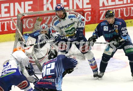 EBEL. Eishockey Bundesliga. EC Pasut VSV gegen Alba Volan SAPA Fehervar AV19. MCLEOD Kiel (VSV), TOKAJI Viktor, SATOSAARI Tommi (Alba Volan). Villach, am 27.11.2009.
Foto: Kuess 


---
pressefotos, pressefotografie, kuess, qs, qspictures, sport, bild, bilder, bilddatenbank